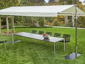 FISCHER MÖBEL Прямоугольный алюминиевый зонт Woodline