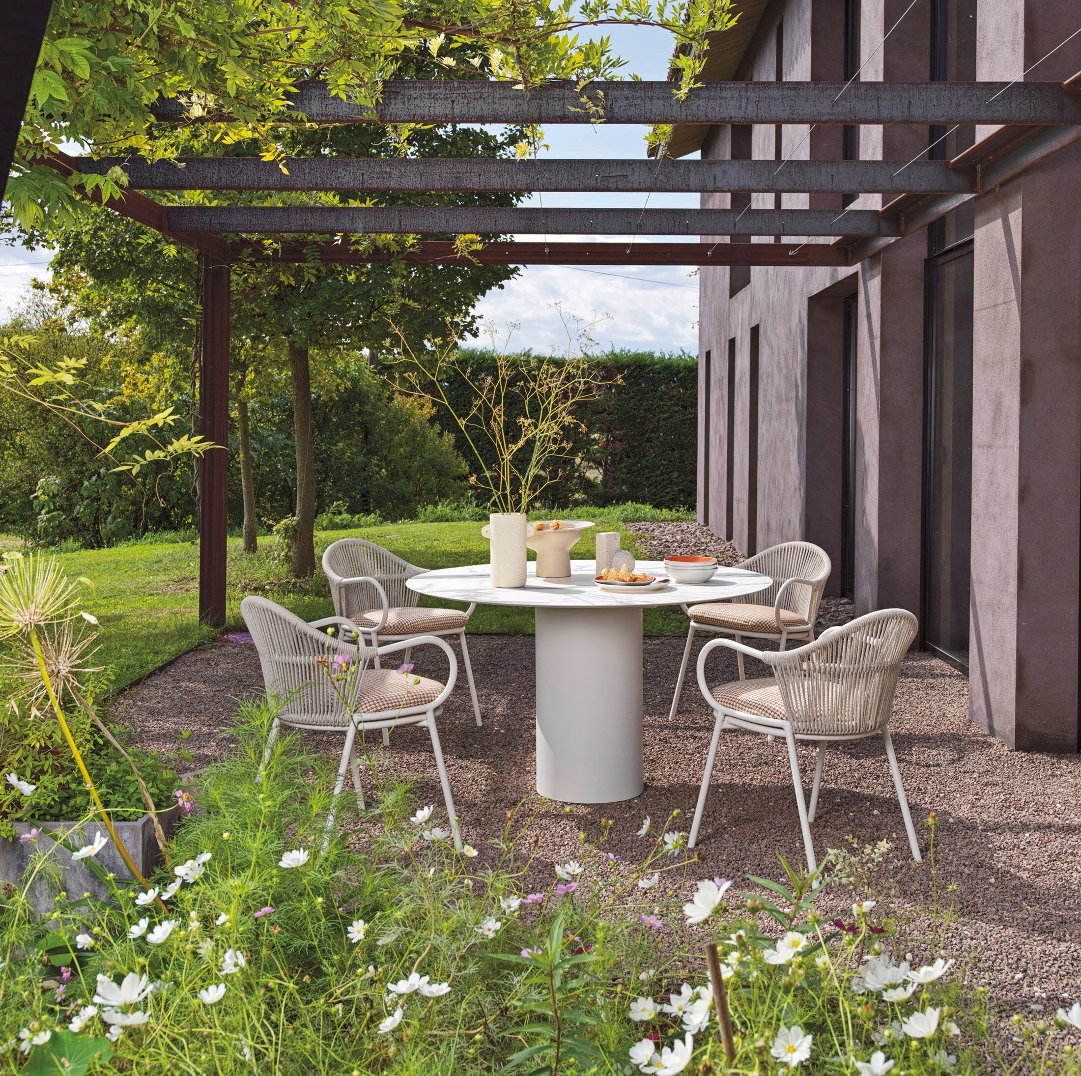 Алюминиевый стул с подлокотниками Roberti Queen ARCH-00087999 - Вид №3