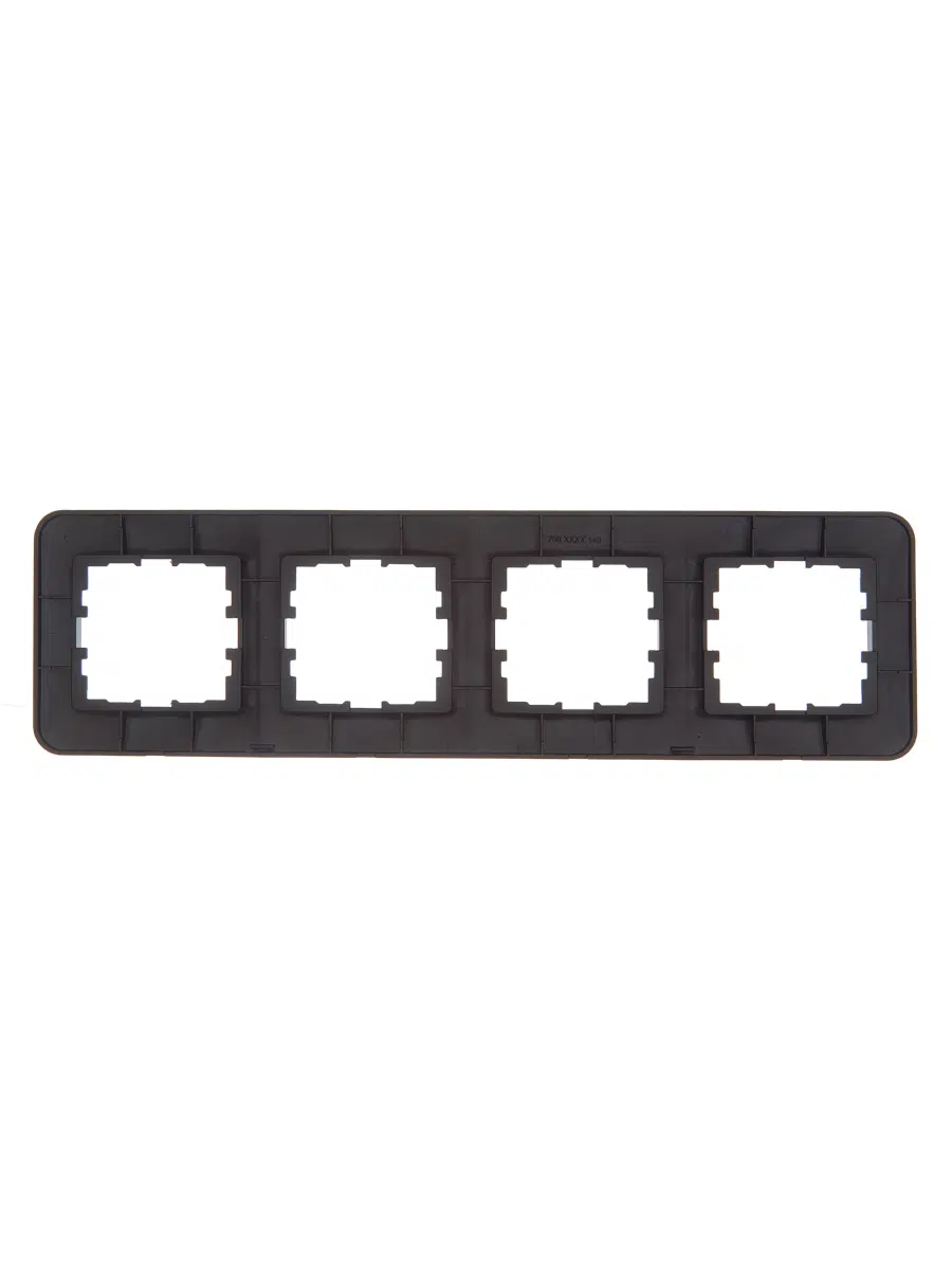 ASTI Рамка 4-ая горизонтальная б/вст чёрный бархат LEZARD 7081-4200-149 - Вид №1