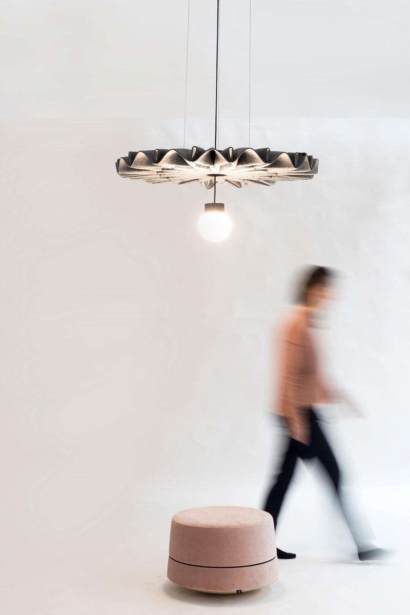 BuzziSpace Подвесная акустическая панель из войлока со встроенной подсветкой Buzzipleat sun-id-1414160 - Вид №3