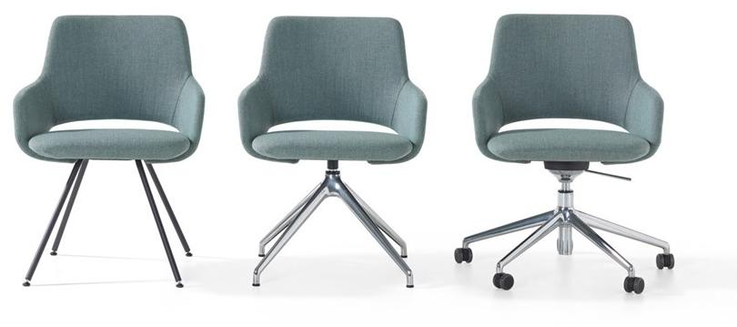 Artifort Вращающийся стул на козелке из ткани с подлокотниками Jima sun-id-1368282 - Вид №4