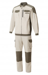 4973745 Костюм  NEW цвет серый песок с серым хаки STATUS  Летняя спецодежда  размер 60-62/182-188