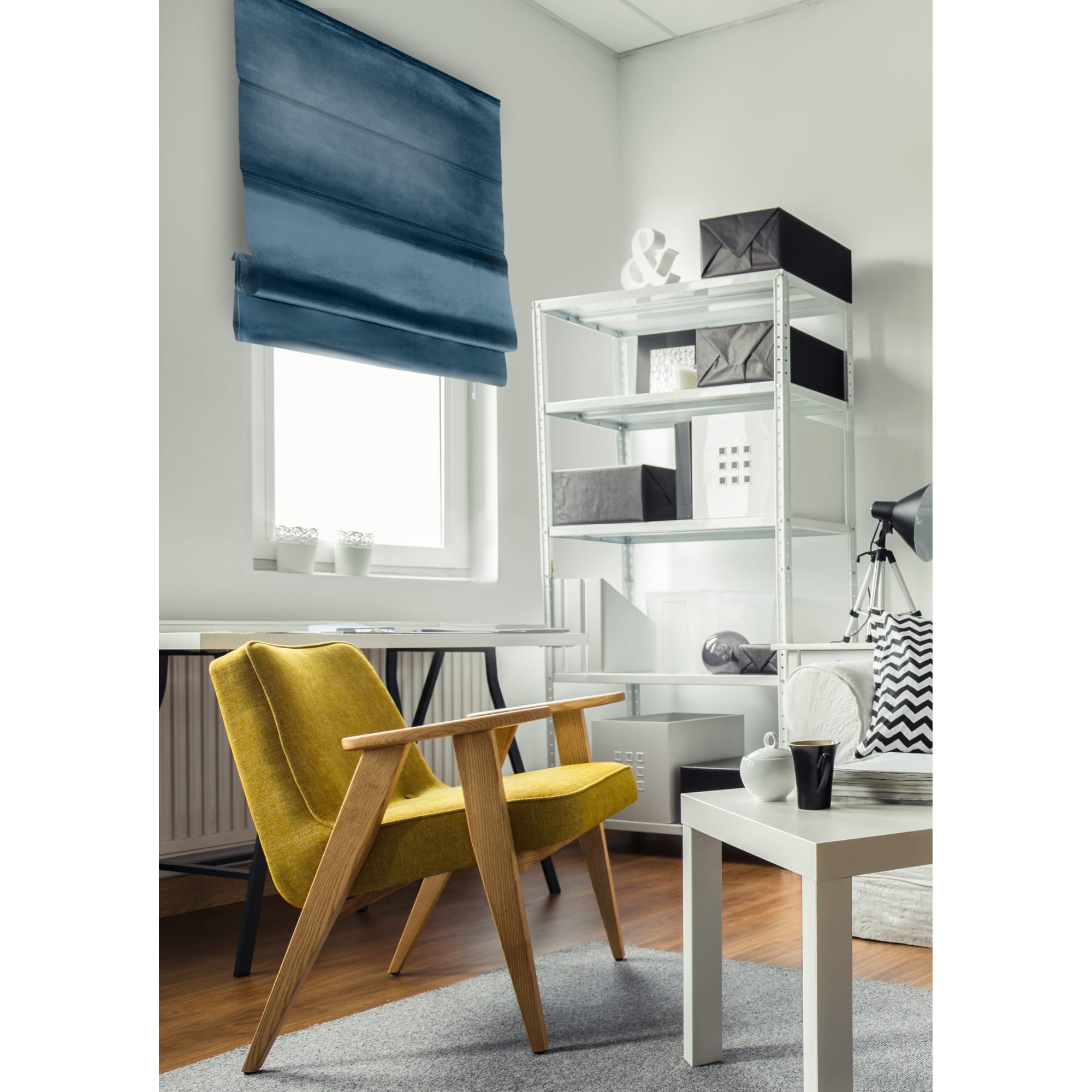 82411435 Штора римская Милфид 100x175 см цвет синий Santreyd  - Вид №6