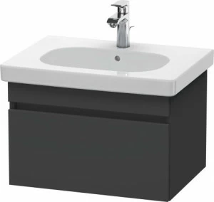 DS638304949 Тумбочка подвесная DuraStyle #DS6383 600 x 453 мм Графит матовый, декор