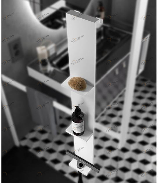 NOVELLINI Душевые полки с крючком для полотенец Frame sun-id-1418860