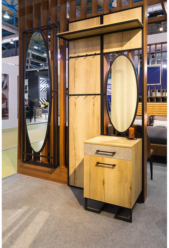 1791 Панель для прихожей с вешалкой Loft Дуб Натур R-HOME 4009303H_Натур - Вид №5