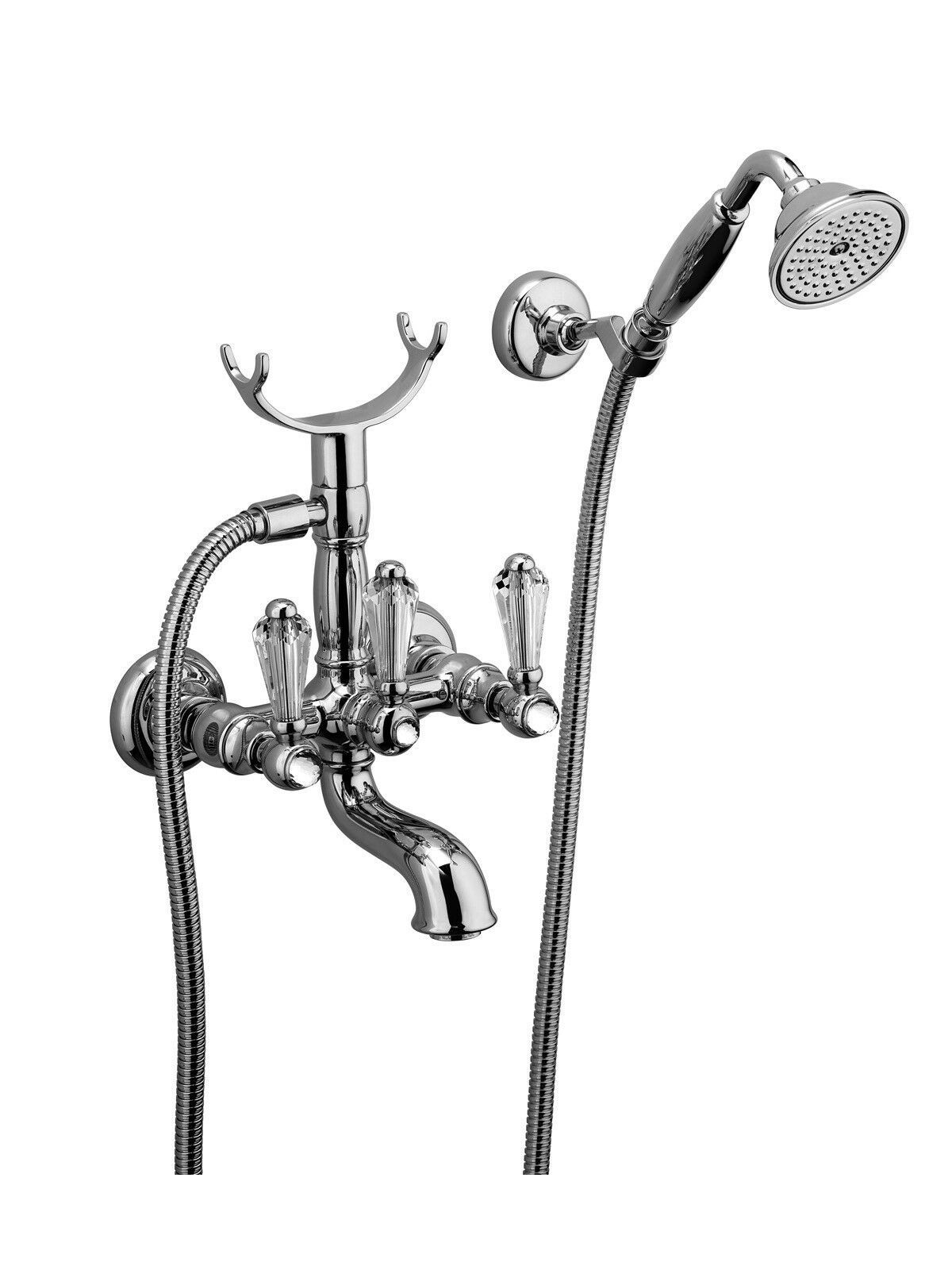 Настенный наружный смеситель для ванны с ручным душем Rubinetterie Frattini Lybra M Style ARCH-00098890 - Вид №2