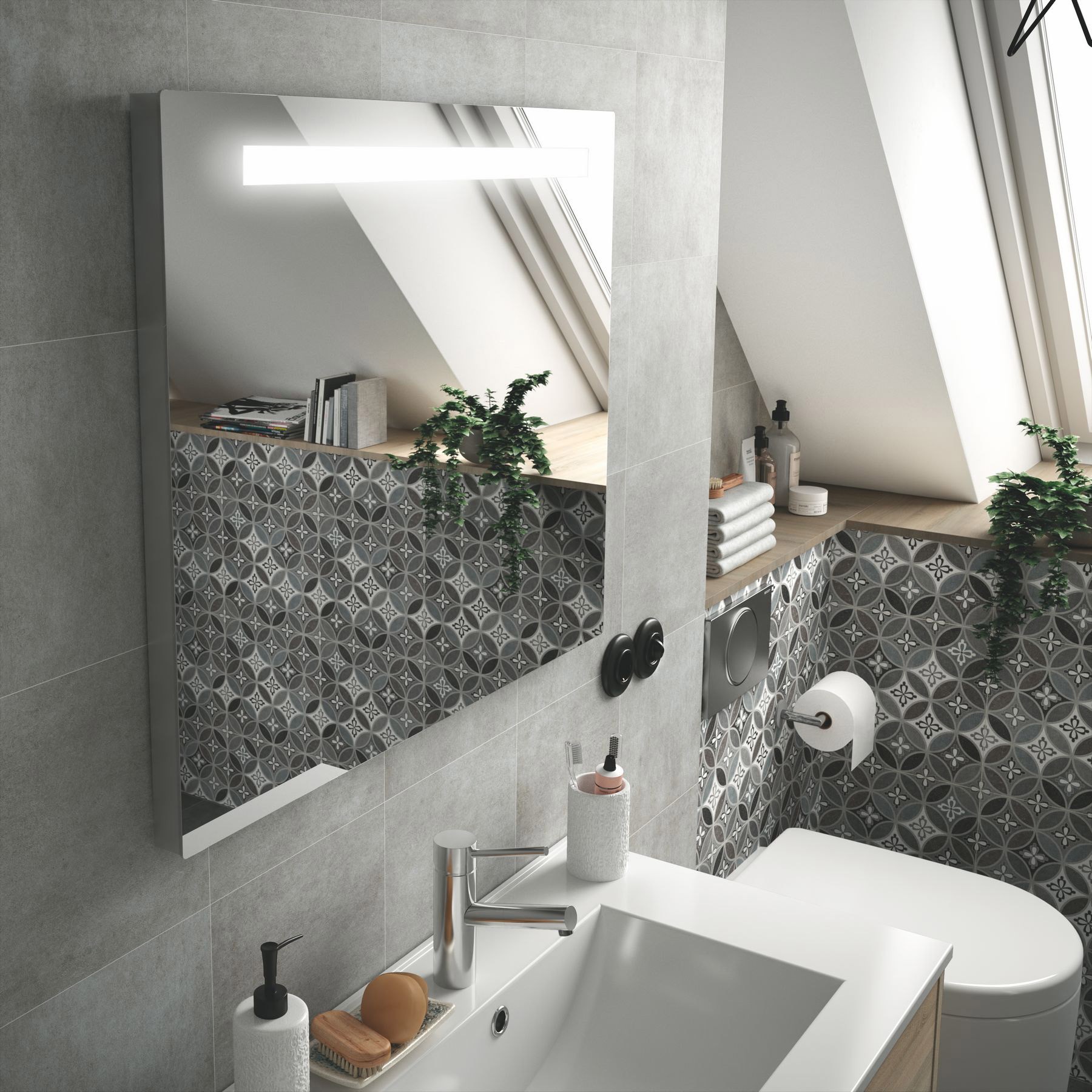 25032 SALGAR Зеркало противотуманное SUNSET 90 x 60 - Вид №2