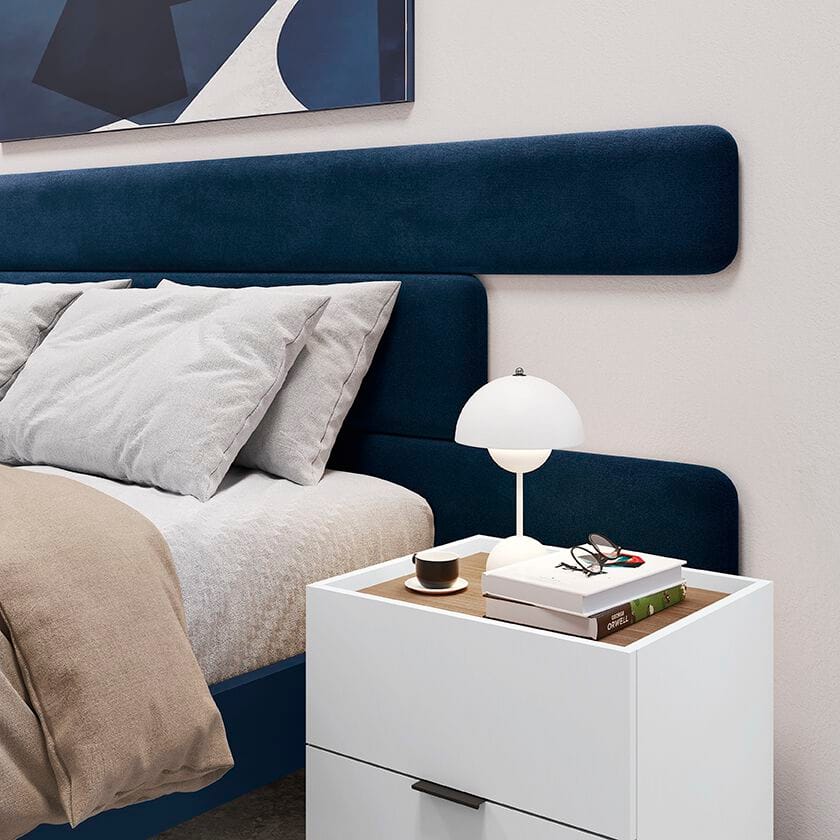 Двуспальная кровать из ткани с высоким изголовьем Febal Casa DESIRE ARCH-00123687 - Вид №5