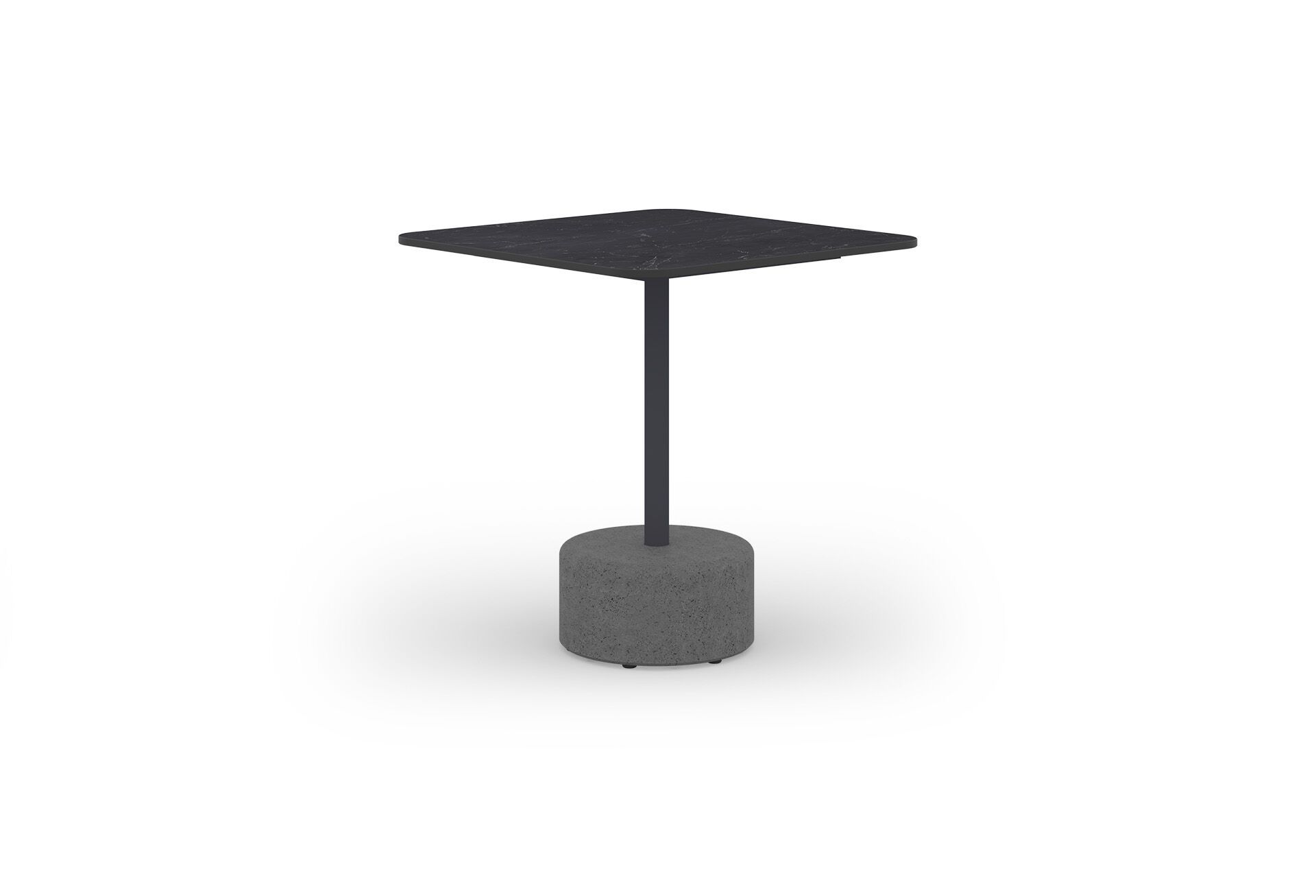 Квадратный стол с верхней частью HPL и тиковым или каменным основанием MAMAGREEN Glyph ARCH-00051190 - Вид №5