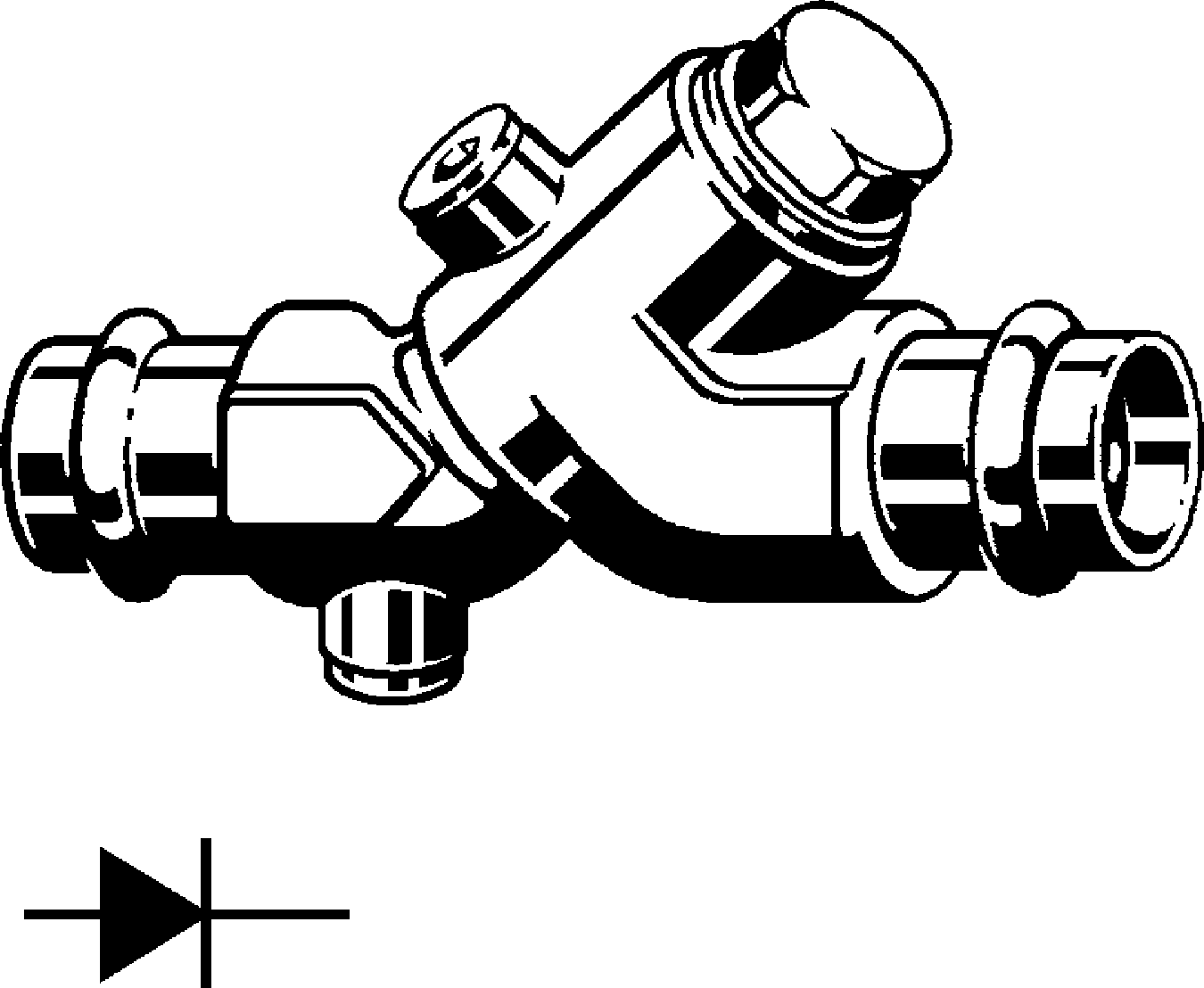 471 040 Модель 2239 Трубопроводные системы  Profipress  Бронзовые запорные вентили Santreyd  - Вид №1