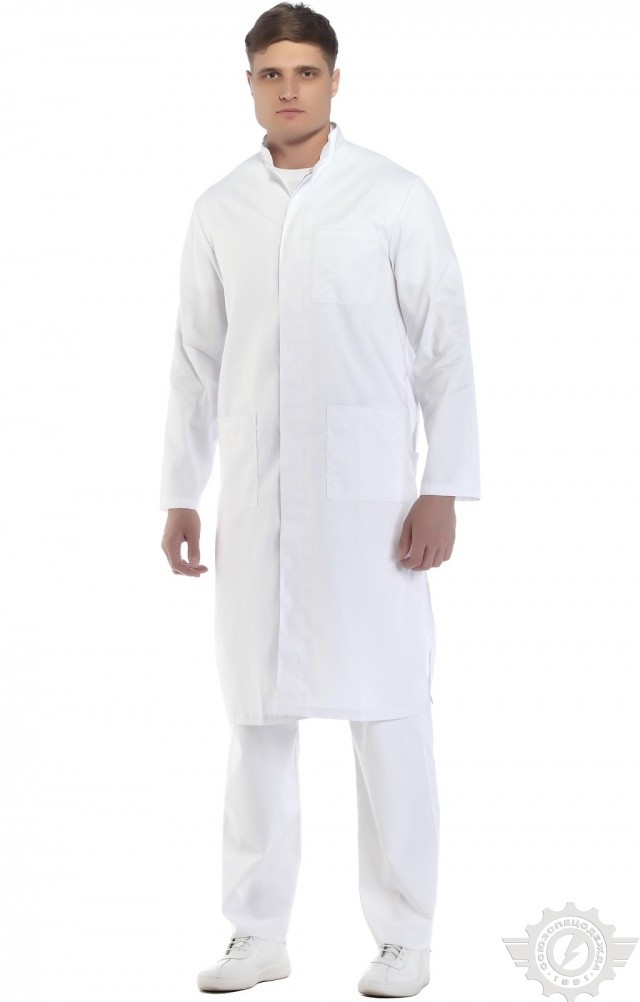 63813 Халат "Орион" белый  Медицинская одежда  размер 56-58/182-188 Спецодежда  - Вид №7
