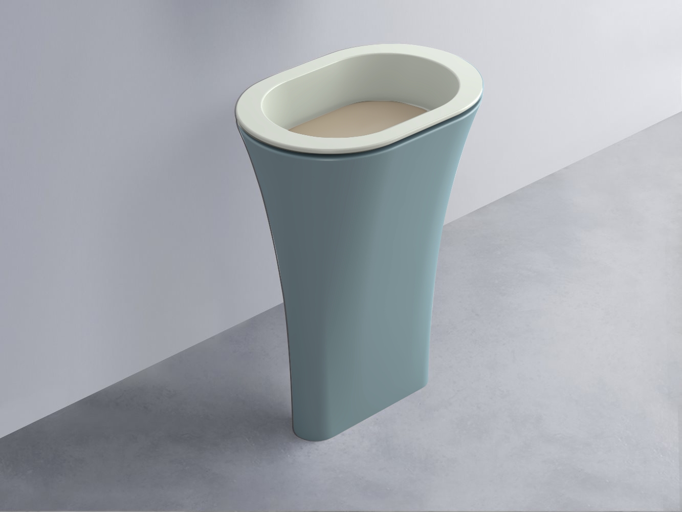 AMLA65-PM+AMPILO-AV+AMCOLO-PL Раковина Amedeo Ovale отдельностоящая cielo Enjoy + Amedeo Ceramica Cielo