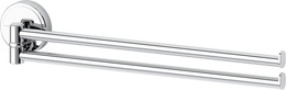 044 Держатель полотенец поворотный двойной 35 см LUX FBS Luxia