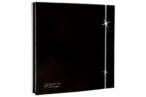 15943503 Вентилятор -100 CZ BLACK SWAROVSKI DESIGN Soler&Palau Silent