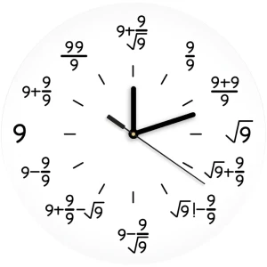 Настенные часы Одержимость математикой 30x30 см 82882506 STLM-2137643