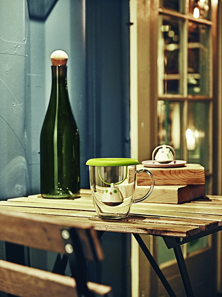 567394 Емкость для заваривания чая с крышкой birdie swing фиолетовая QDO  - Вид №2