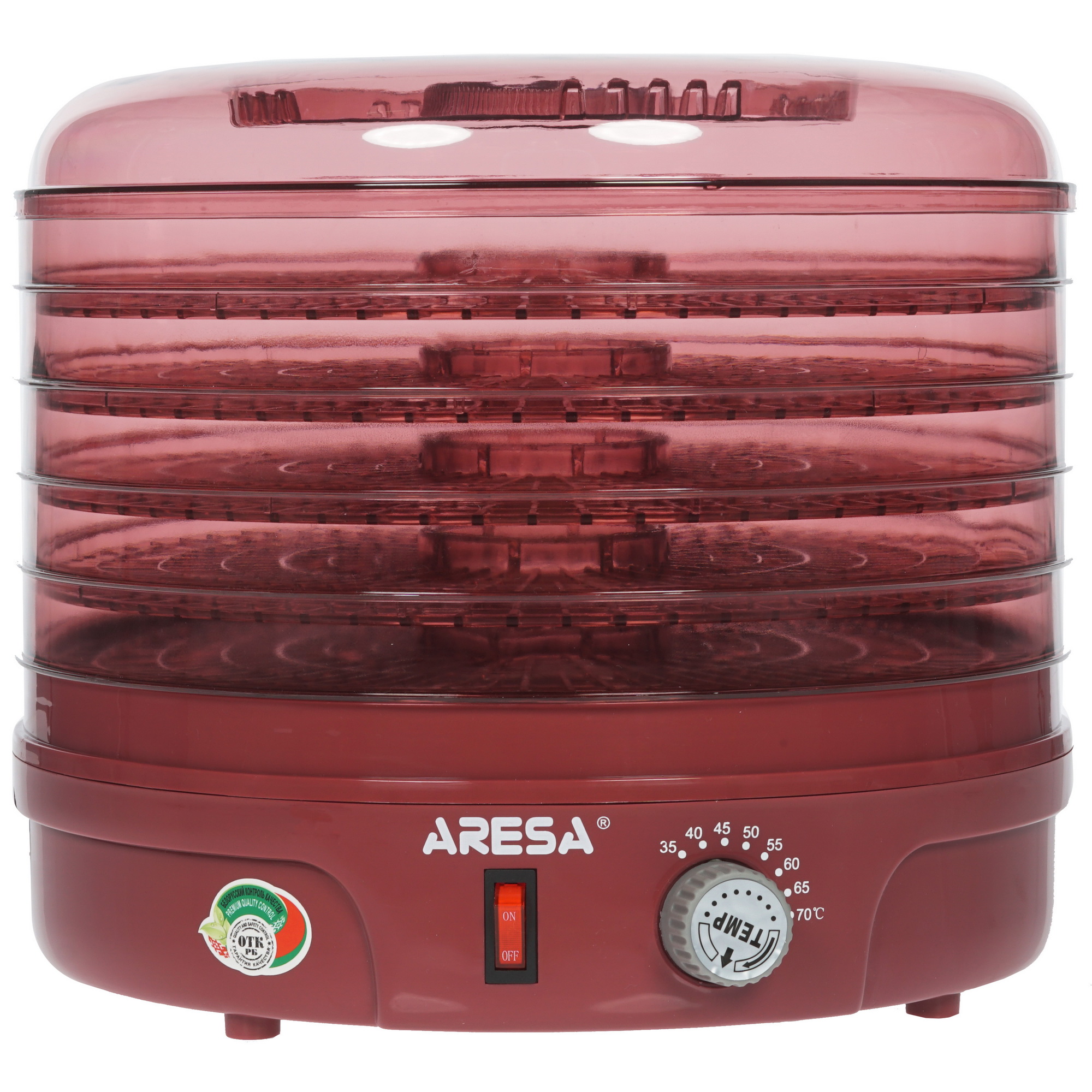 1130060 Сушилка для овощей и фруктов Aresa AR-2602 красный STDN-0064614 - Вид №1
