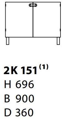 Karl Andersson Буфет / офисный блок из фанерованной древесины 2k 2k151  - Вид №5