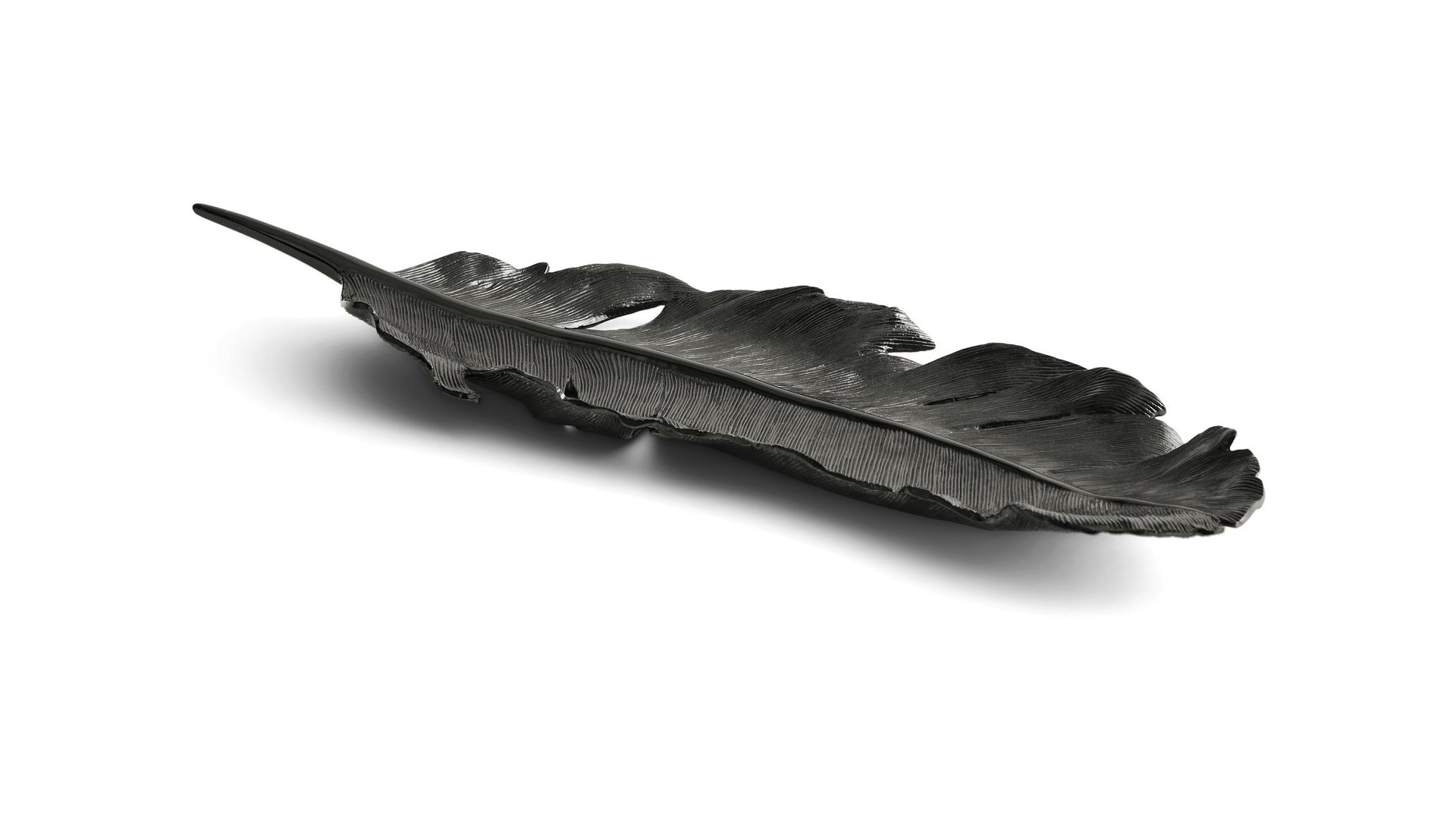 10562191 Michael Aram Блюдо Michael Aram Перо 43см, латунь Латунь  - Вид №3