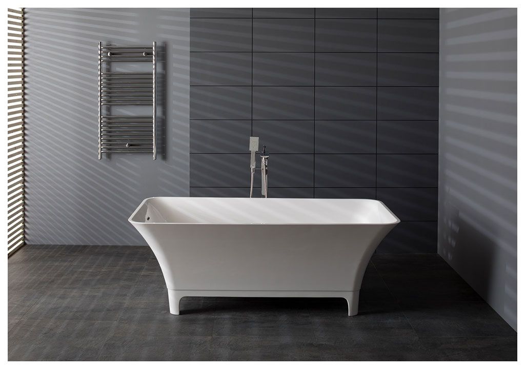 Ванна из искусственного камня Aquanet Bloom Curve TC-S91 170x73, глянцевая TCS91 - Вид №4