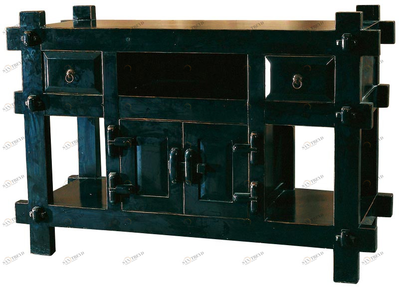 Консоль черная с ящиками и дверцами "Шу-гэ" ДОМАШНЯЯ ОБСТАНОВКА  017373 Черный Santreyd 