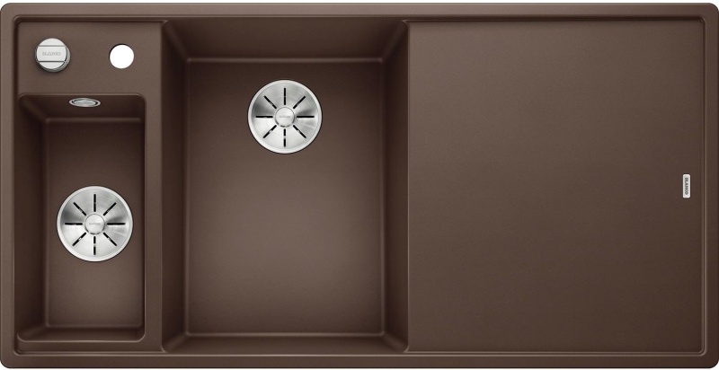 524652 Кухонная мойка Blanco Axia III 6 S доска ясень чаша слева, кофе  Blanco Axia Кофе - Вид №5