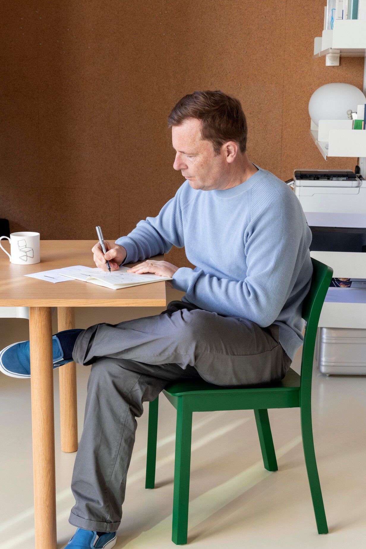 Овальный стол с алюминиевыми ножками или массивным дубом Hay пристройка ARCH-00085823 - Вид №14