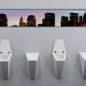 25KR Настенный писсуар, уринал с мушкой Olympia Ceramica Urinal