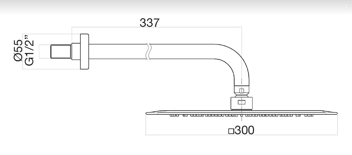 AC0842740 Верхний душ , белый Webert #VALUE!  - Вид №1
