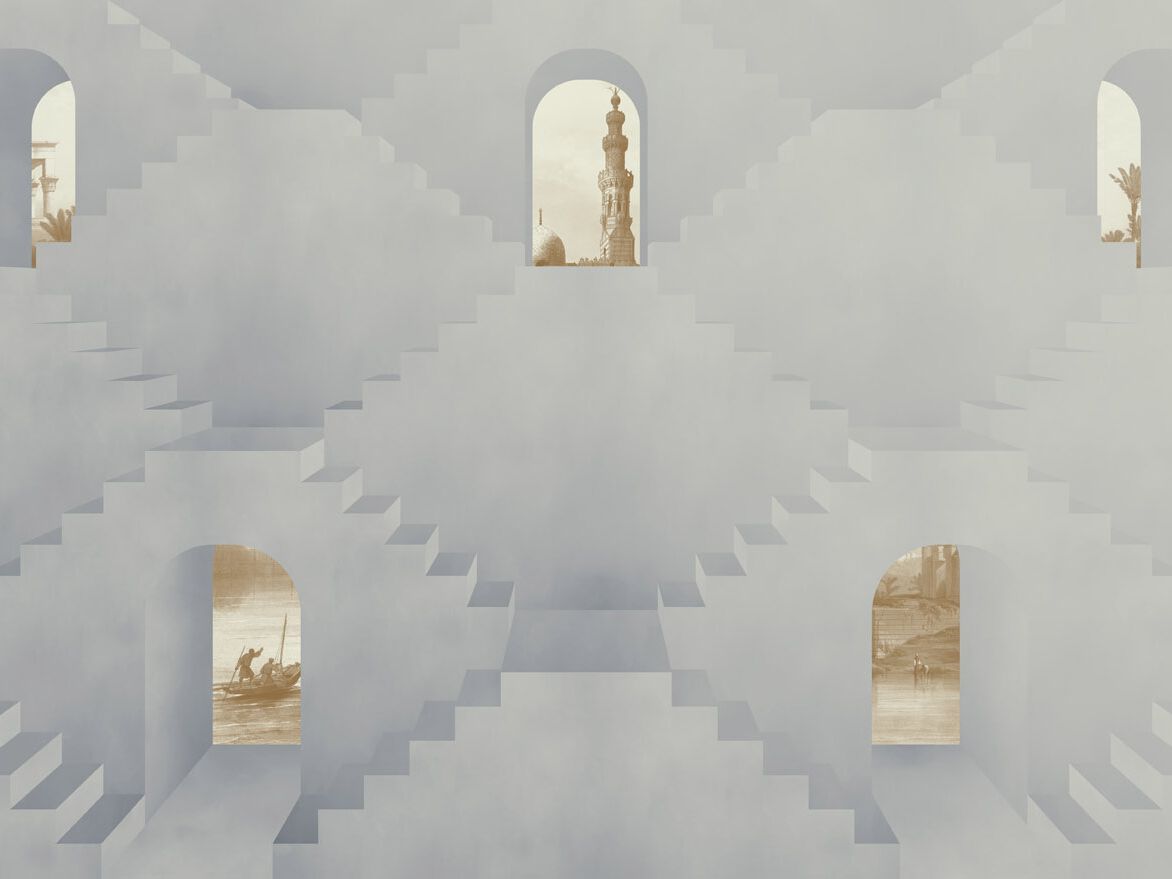 Обои с рисунком Jannelli&Volpi SCORCI ARCH-00114266