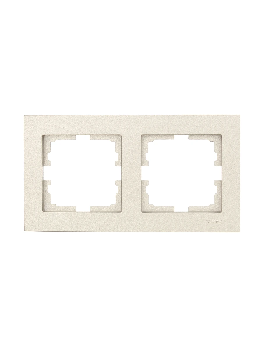 VESNA Рамка 2-ая горизонтальная без вст титан LEZARD 742-3700-147