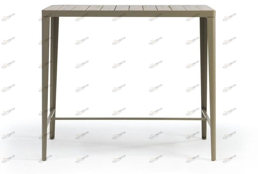 Ethimo Прямоугольный высокий садовый стол из тика Laren sun-id-1477080