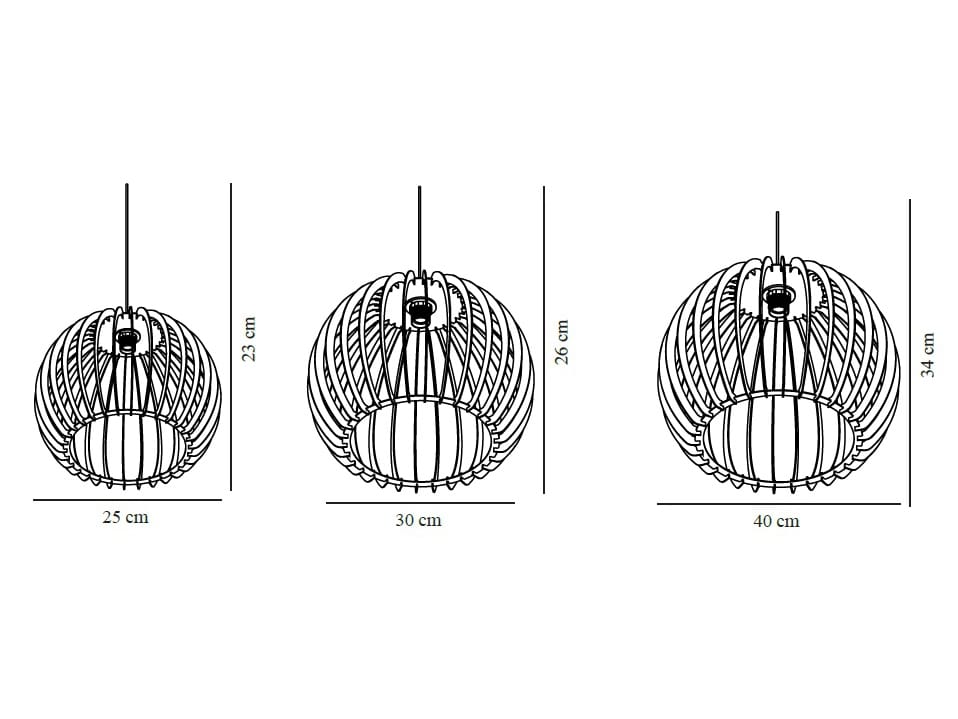 Деревянный подвесной светильник Nordlux CHINO ARCH-00012528 - Вид №3