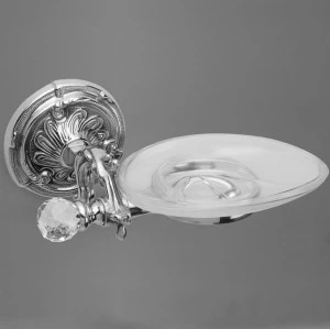 Мыльница подвесная, керамика ART&MAX BAROCCO CRYSTAL AM-1786-Cr-C