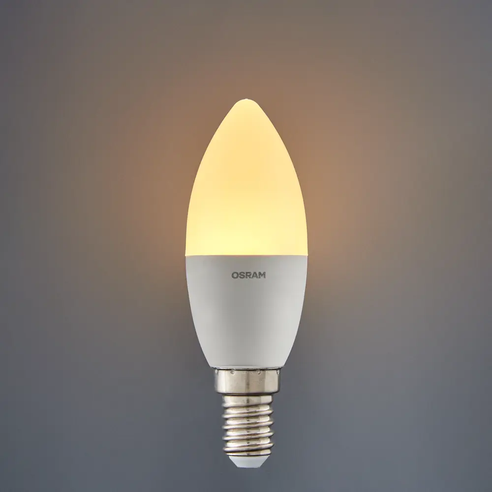 Лампа светодиодная Osram Antibacterial E14 220-240 В 7.5 Вт свеча 806 лм теплый белый свет STLM-2146436 - Вид №2