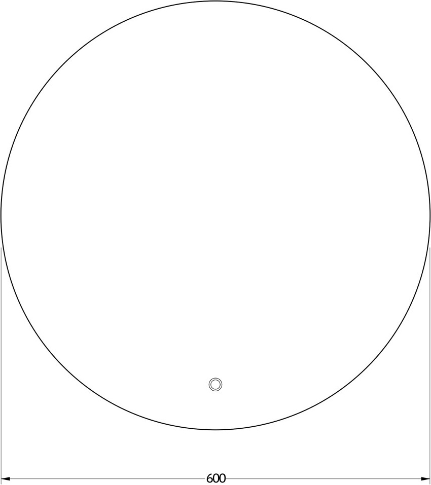 BY 2643 Зеркало с LED-подсветкой 15 W EVOFORM Ledshine - Вид №1