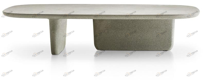 B&B Italia Outdoor Прямоугольный столик для сада из бетона Tobi-ishi outdoor sun-id-1465143