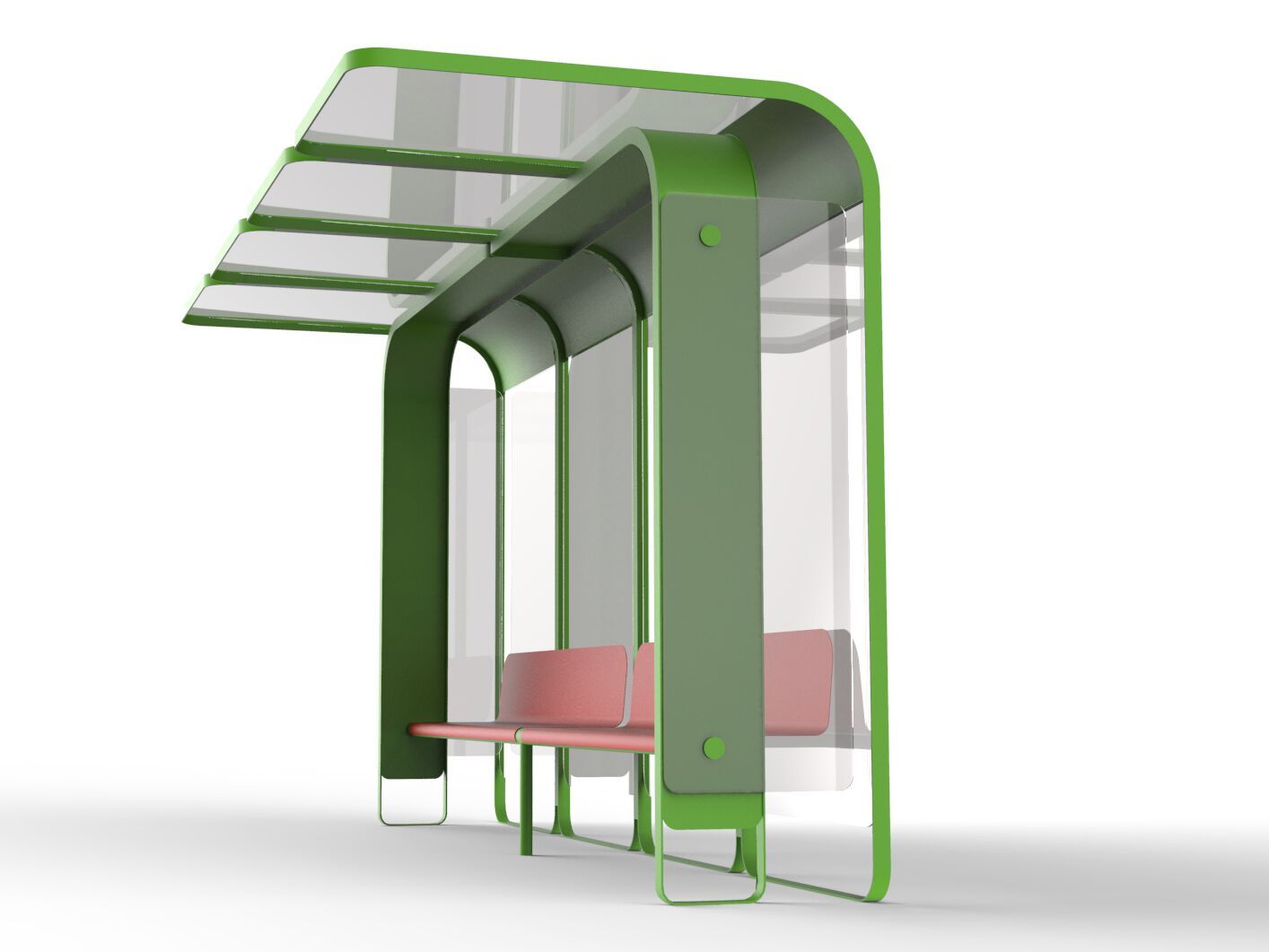 Стальной и стеклянный навес для автобусной остановки CITYSì C6 ARCH-00150729