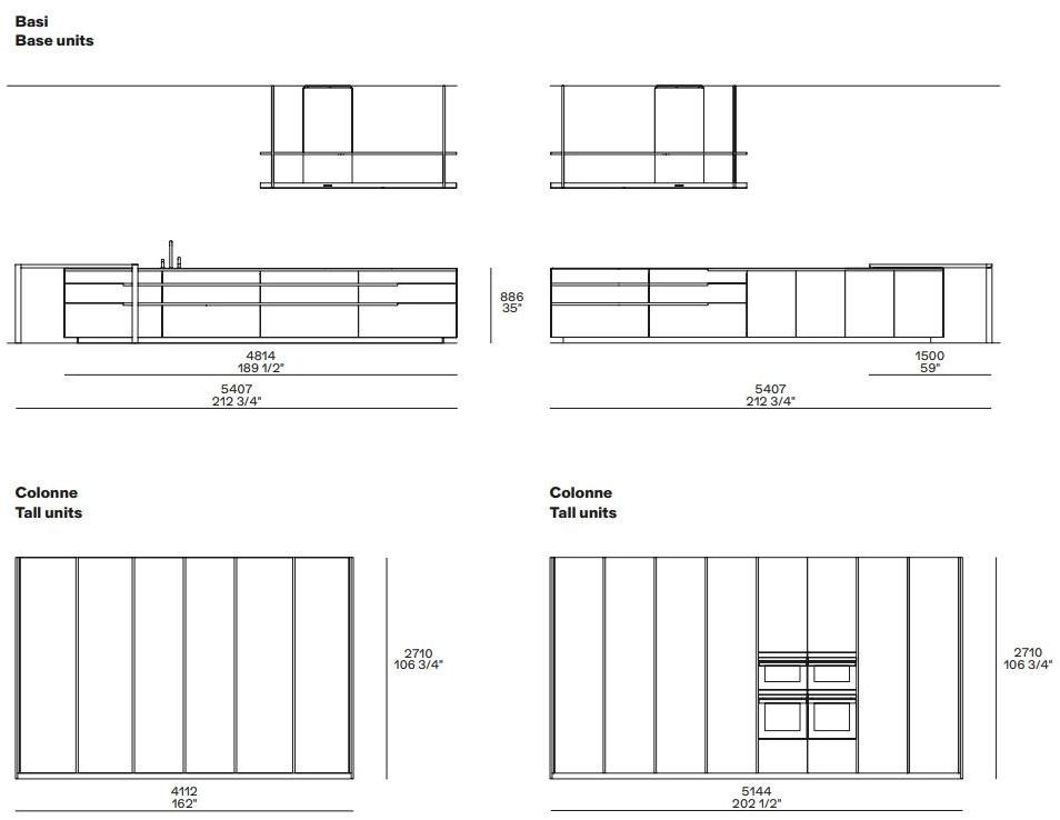 Poliform Кухня из стали и дерева с полуостровом sun-id-1424834 - Вид №47