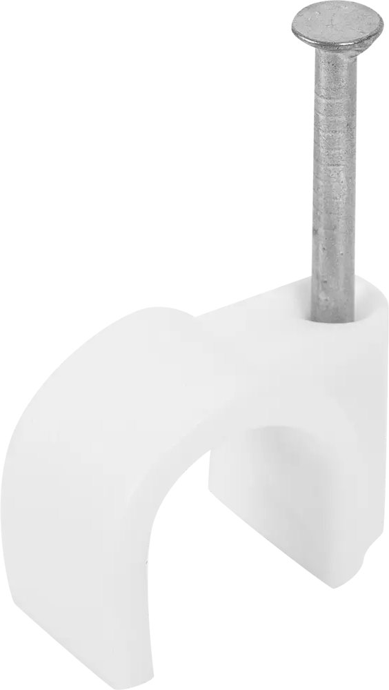 ЭКОПЛАСТ Скоба круглая для кабеля 13,4х12 мм с гвоздем 2,30х25 мм (50 шт) 18176549