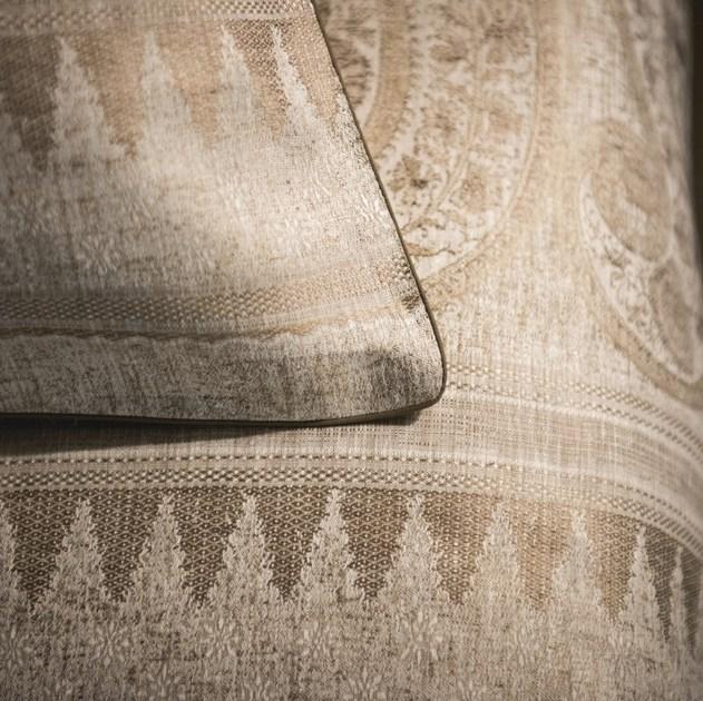 KOHRO Жаккардовая льняная ткань с графическими мотивами Darshan K0052405 - Вид №4