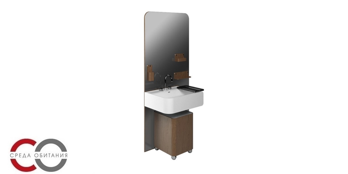 Комплект мебели для ванны Olympia Ceramica Beauty венге BEAUTYCOM34 - Вид №1