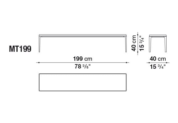 Прямоугольный журнальный столик из массива дерева B&B Italia Michel ARCH-00038374 - Вид №10