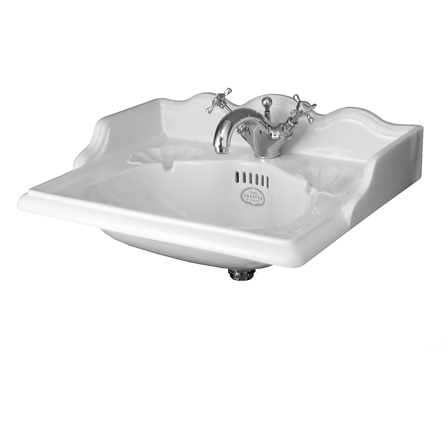 TCMB401S Раковина с одной леткой 560 мм Marlborough Thomas Crapper  - Вид №3