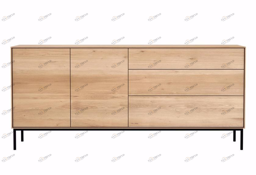 Ethnicraft Комод из дуба с распашными дверцами и ящиками Oak whitebird 051468