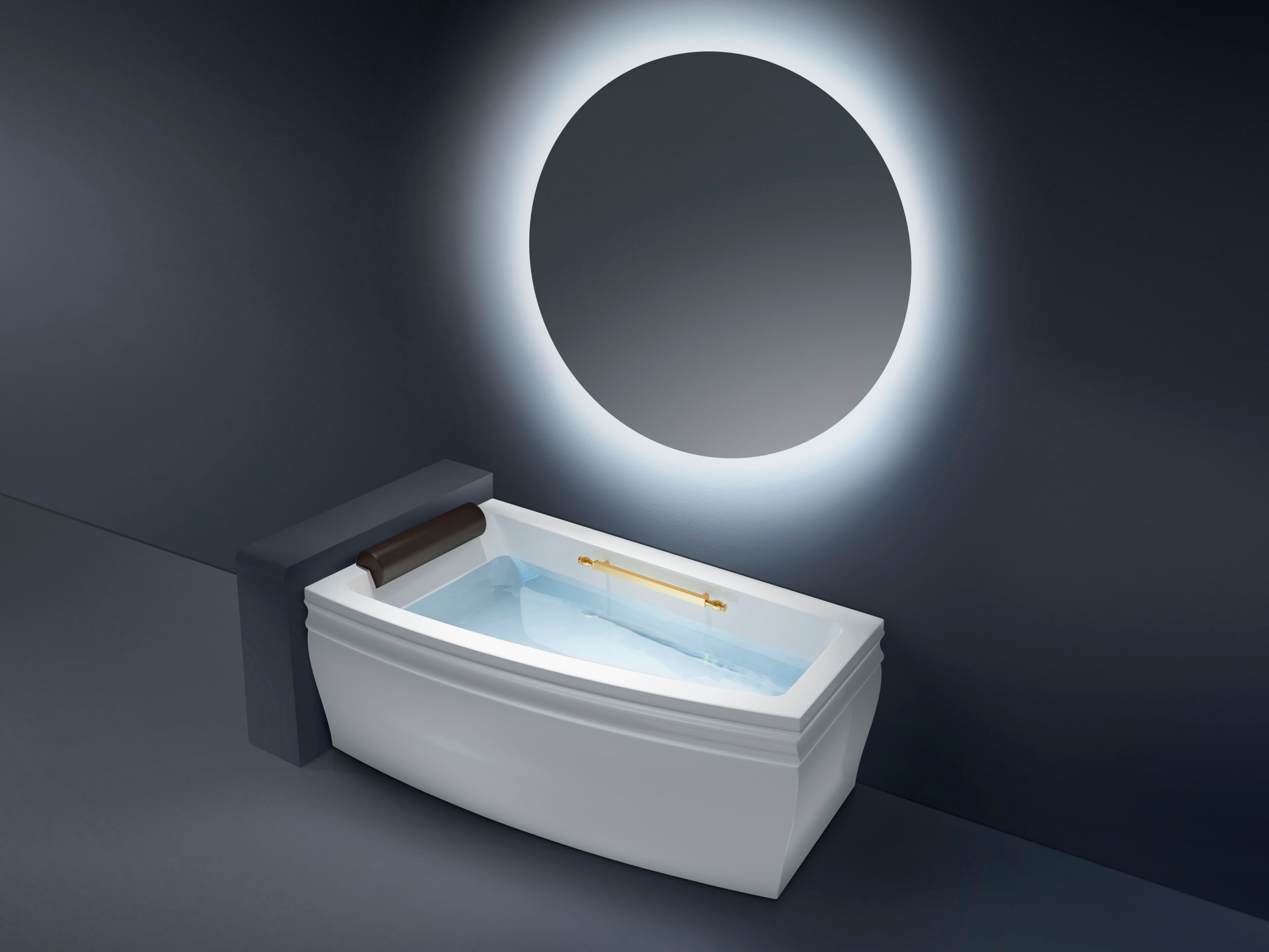 Асимметричная ванна с гидромассажем Gruppo Treesse мебель для ванной комнаты-классические ванны ARCH-00096257