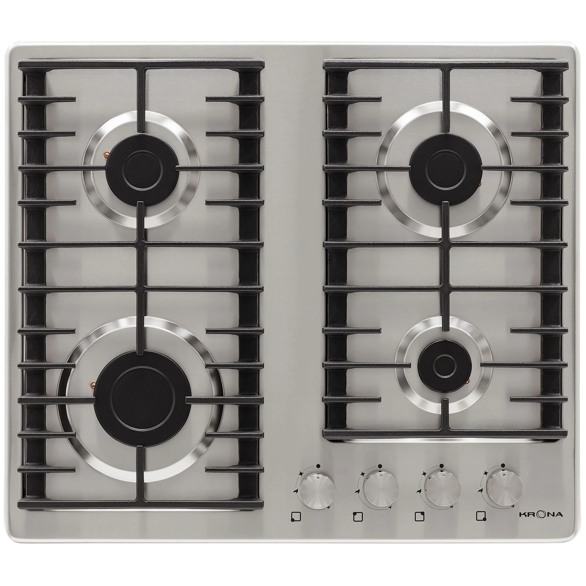 9039375 Газовая варочная поверхность KRONA HAGEL 60 IX KRONA1 STDN-0138310