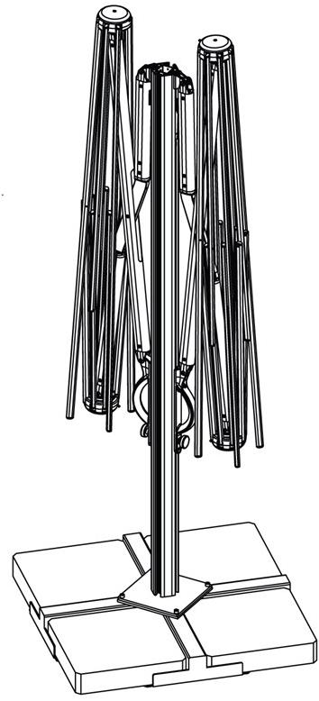 Scolaro Parasol Двойной квадратный зонт Galaxia sun-id-1429207 - Вид №3