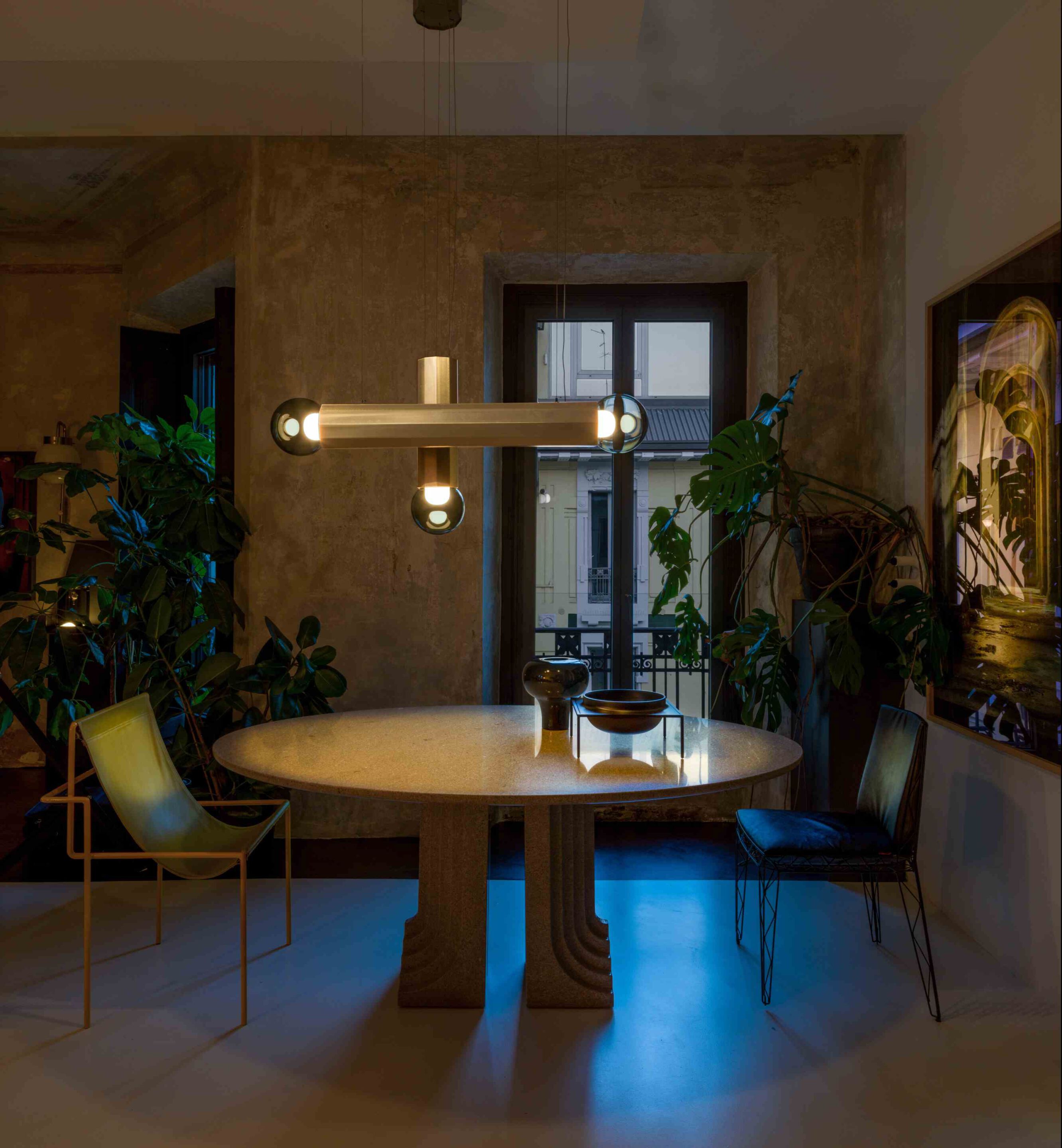 Выдувное стекло и металлический светодиодный подвесной светильник BROKIS Prisma ARCH-00087966 - Вид №20